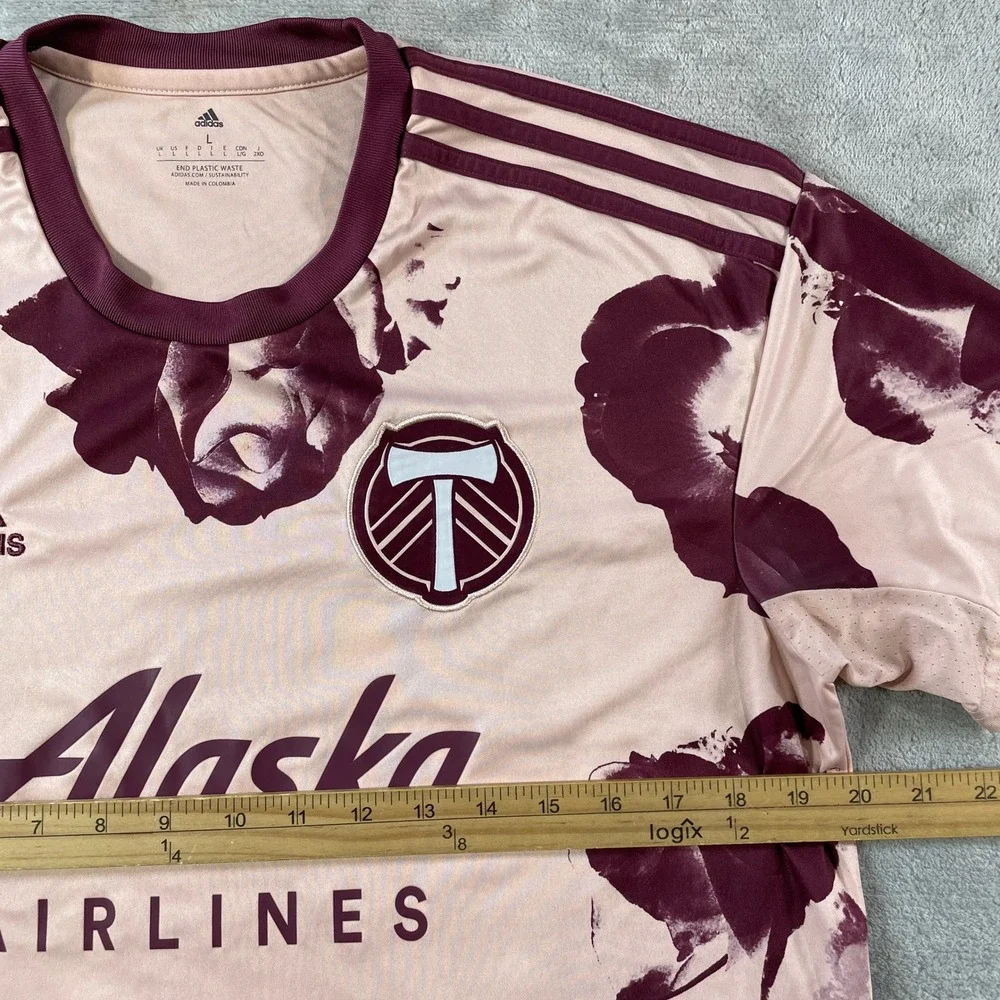 Portland Timbers Adidas Heritage Rose Jersey Mens Large Pink 22/23 Season